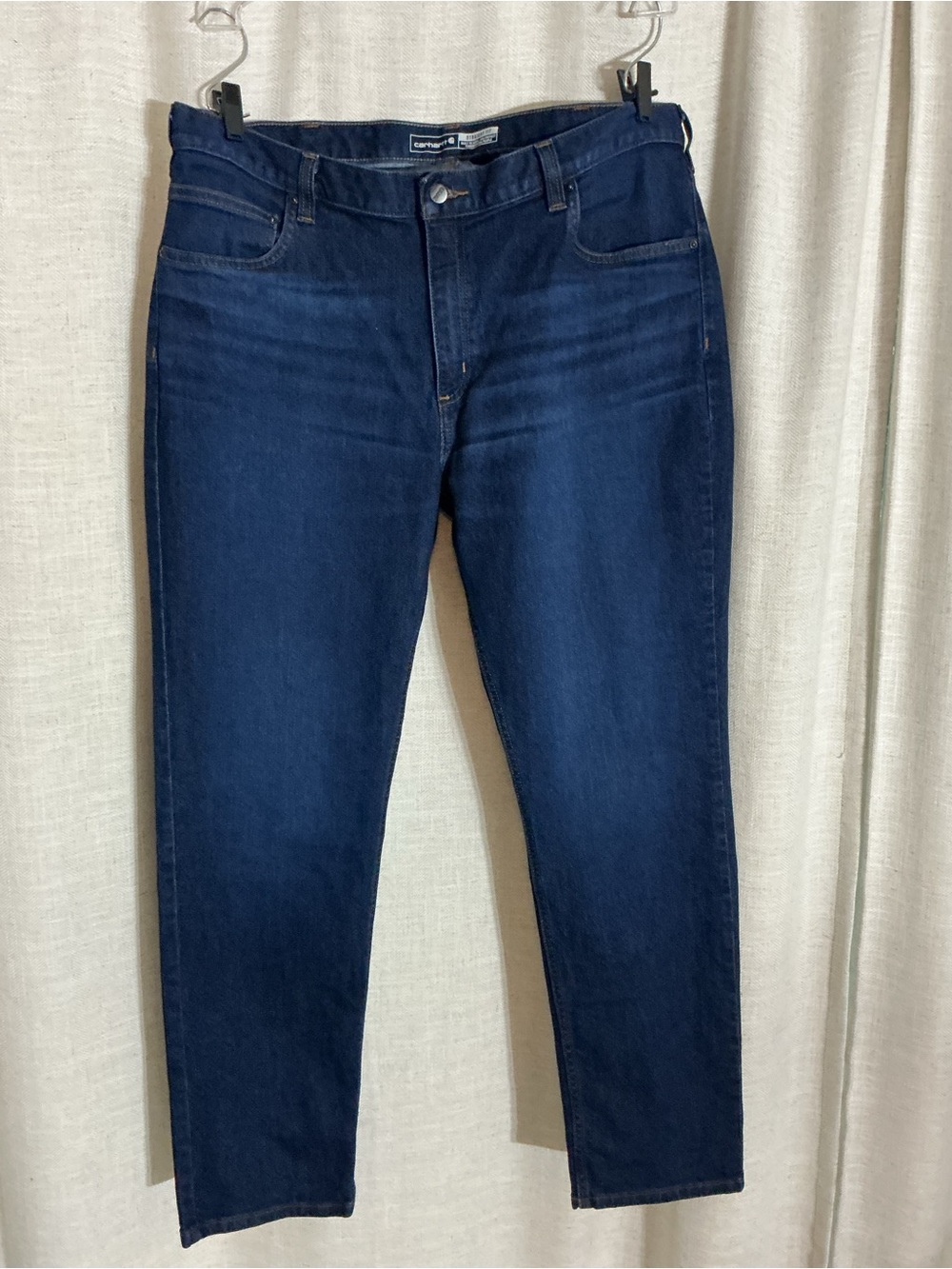 Carhartt Men's Dark Blue Straight Jeans